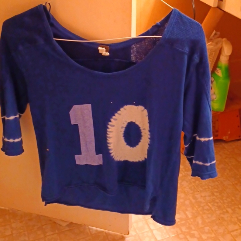 Free People Tee 3/4 length sleeves S/M